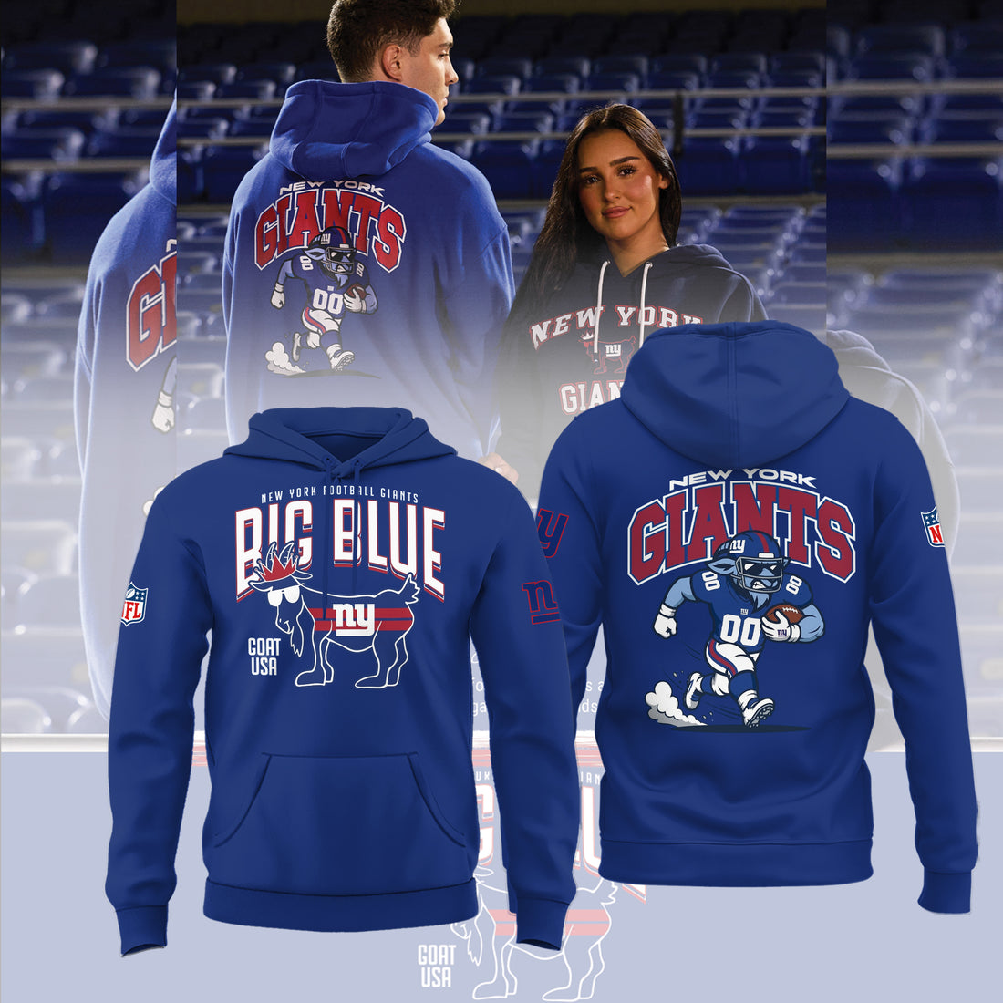 Limited Edition NY Giants x GOAT USA 2026 Hoodie
