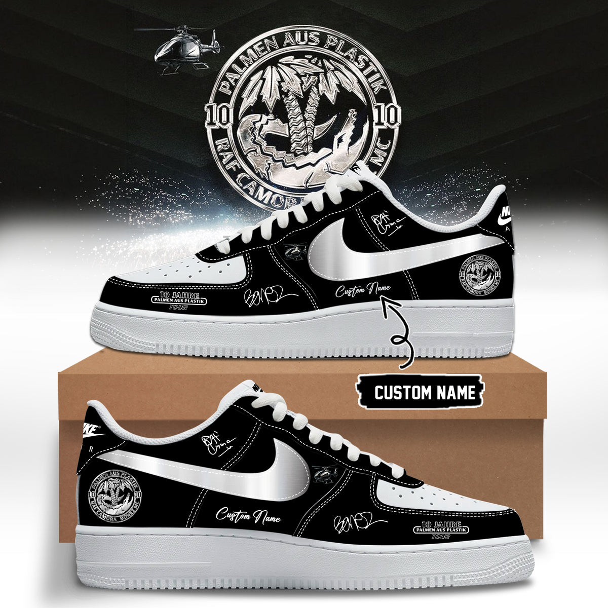 __RAF Camora & Bonez MC "10 Jahre Palmen aus Plastik Tour" . Limited Edition Signature Shoes 3