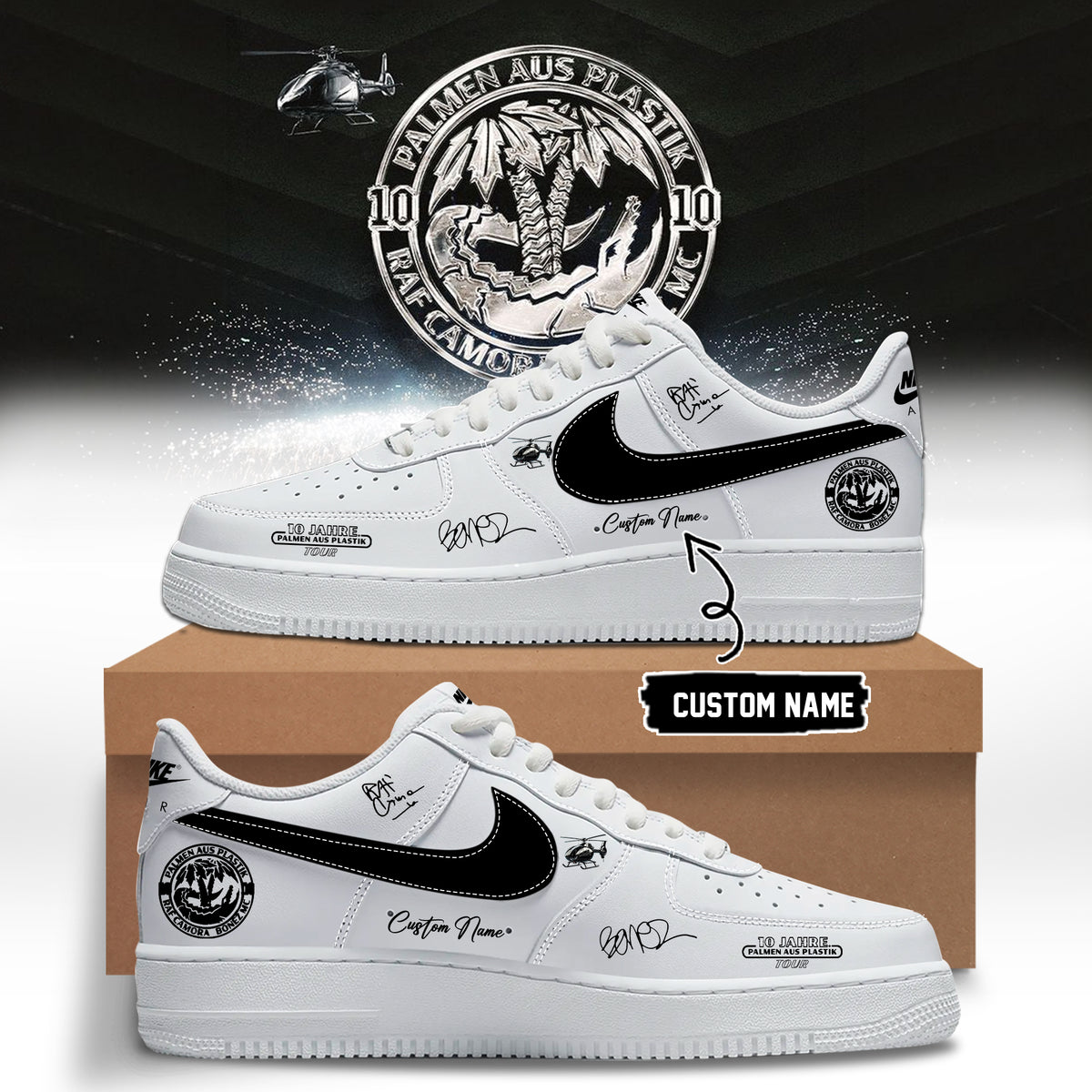 __RAF Camora & Bonez MC "10 Jahre Palmen aus Plastik Tour" . Limited Edition Signature Shoes 2