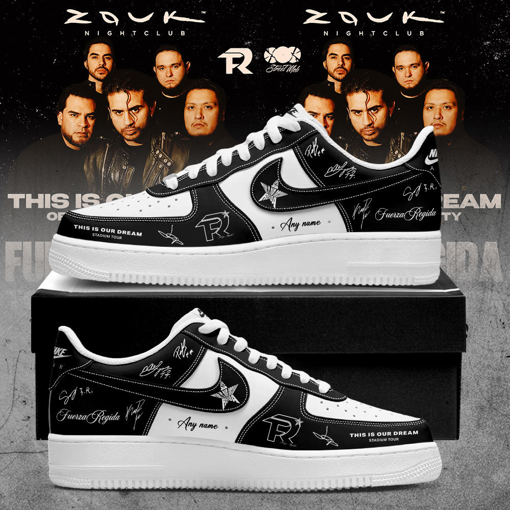 . Fuerza Regida This Is Our Dream Stadium Tour 2026 Signature Custom Name Shoes