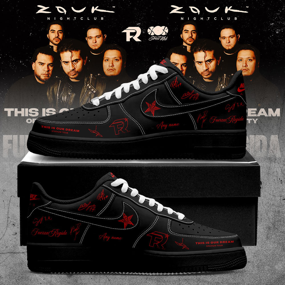 . Fuerza Regida This Is Our Dream Stadium Tour 2026 V4 Signature Custom Name Shoes