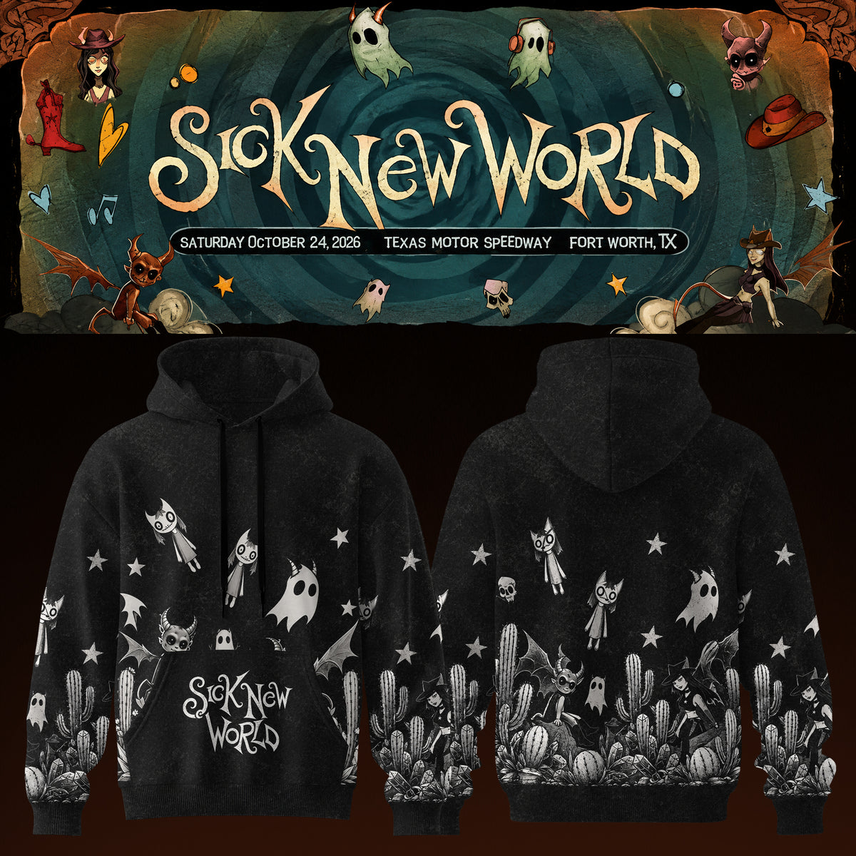 Sick New World Texas 2026 Limited Hoodie