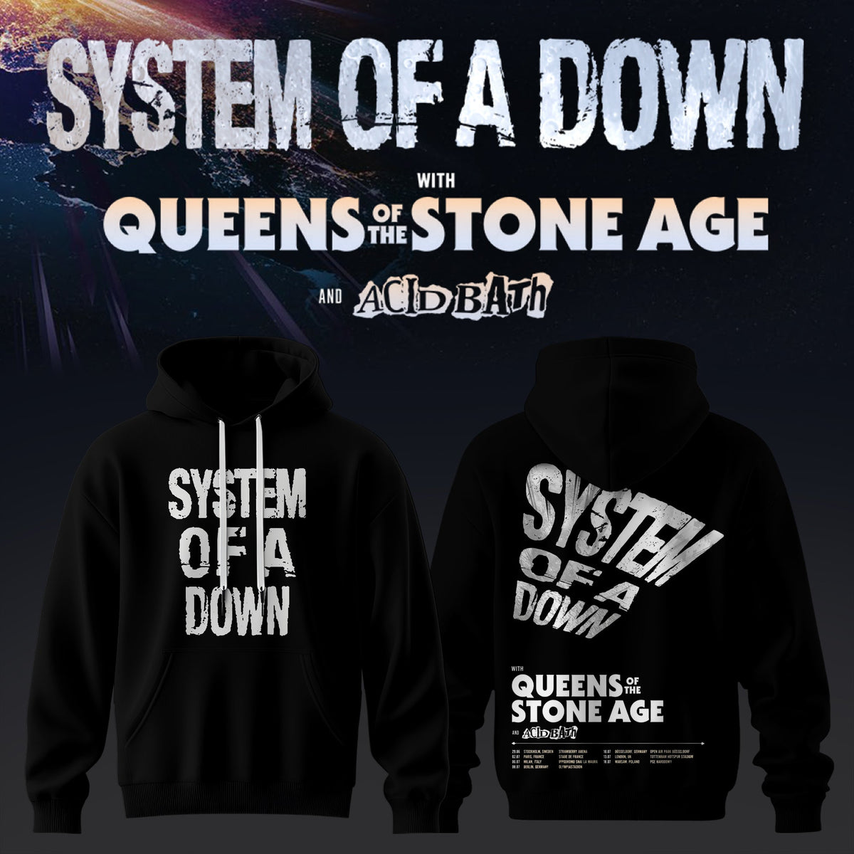 S.O.A.D - UK & EU Tour 2026 Limited Hoodie