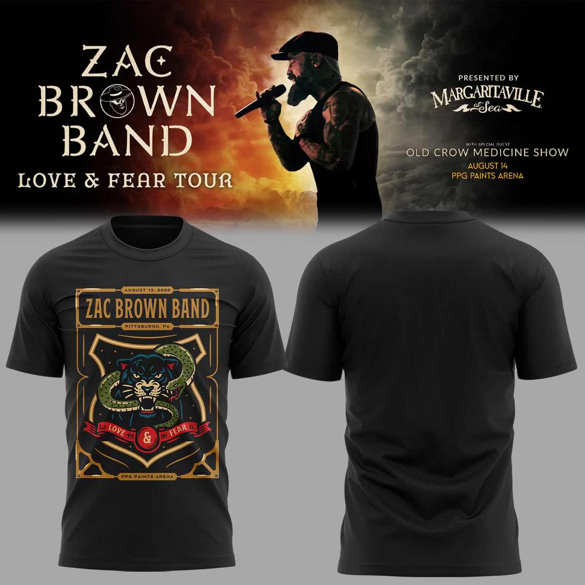 Limited Edition Love & Fear Tour in PPG Paints Arena Shirt-KC08142611