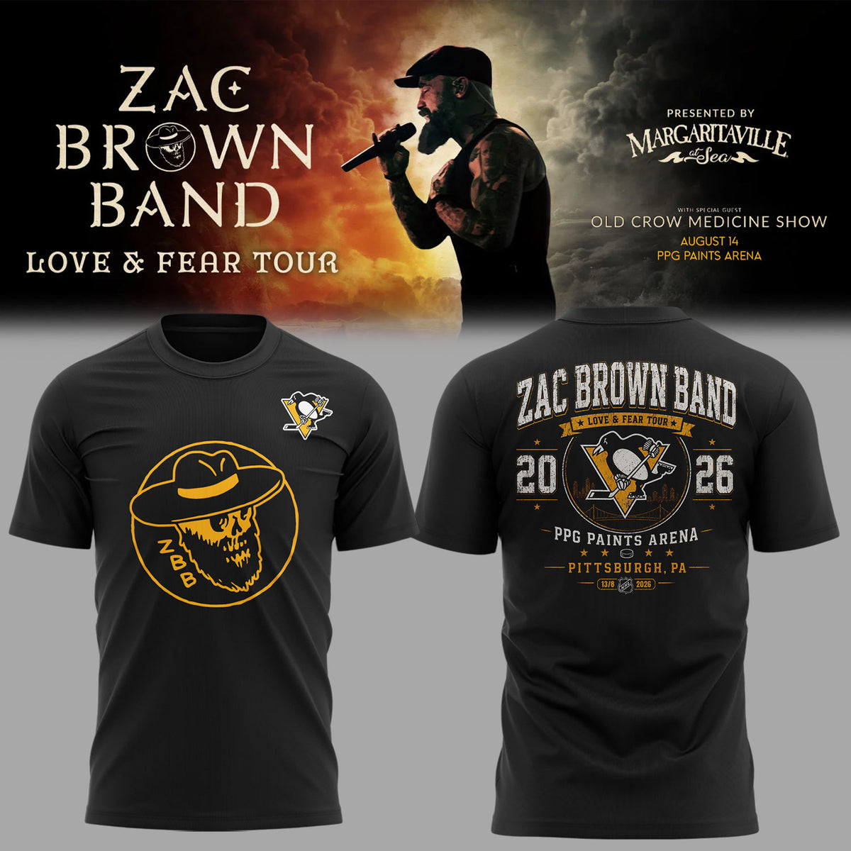 Limited Edition Love & Fear Tour in PPG Paints Arena Shirt-KC08142612