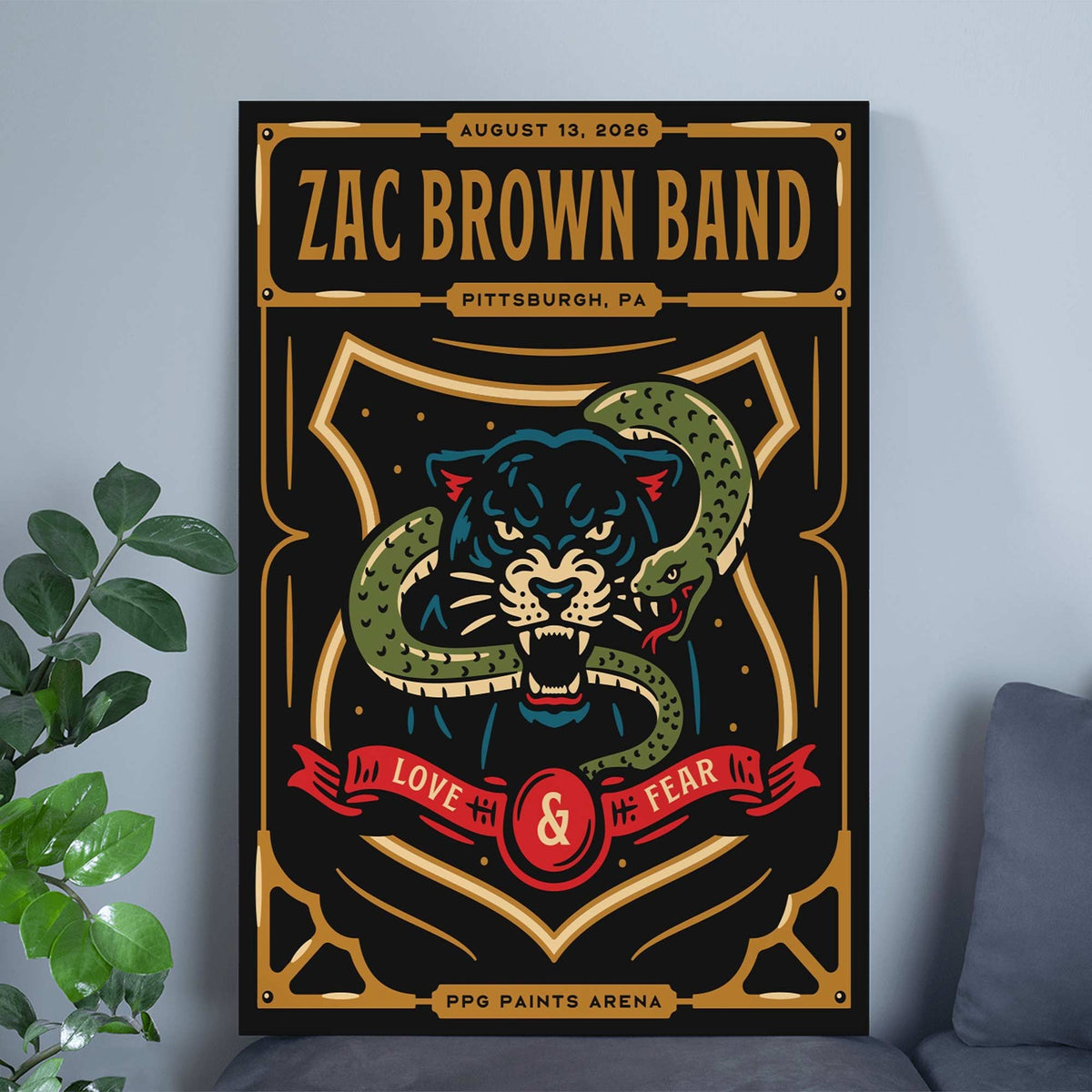 Limited Edition Love & Fear Tour in PPG Paints Arena Poster-KC08142623
