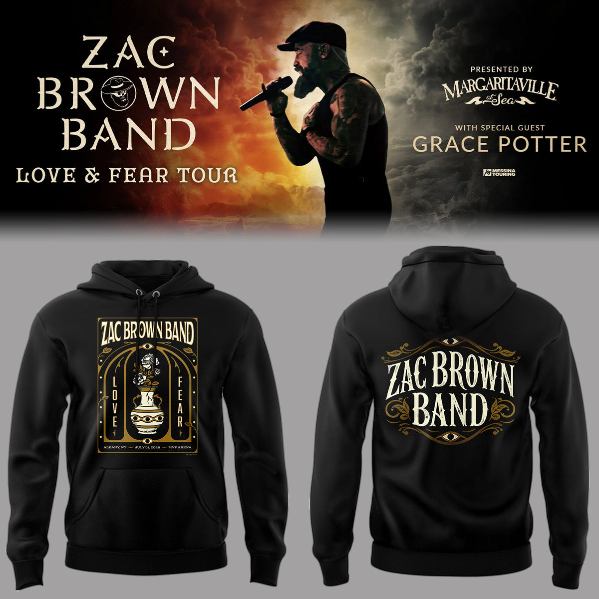 Limited Edition Love & Fear Tour in Albany,NY Hoodie-PA080126008