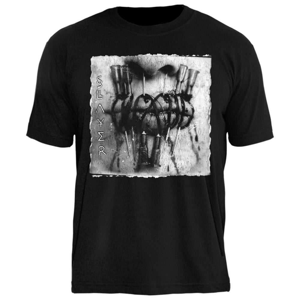 Camiseta Slayer Needle Lips Distressed