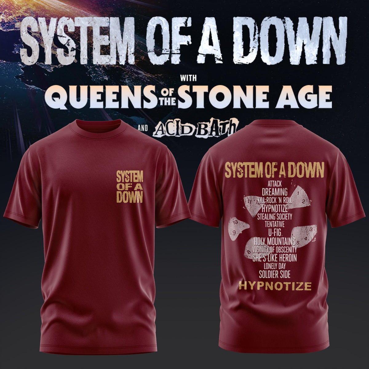 S.O.A.D - UK & EU Tour 2026 Limited T-Shirt