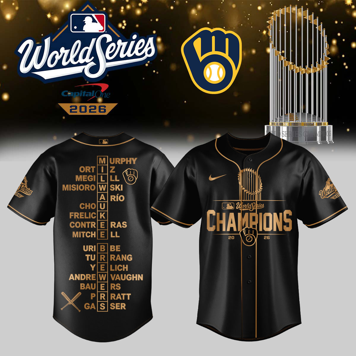 Limited Edition Milwaukee Brewers 2026 World Series Champions Jersey