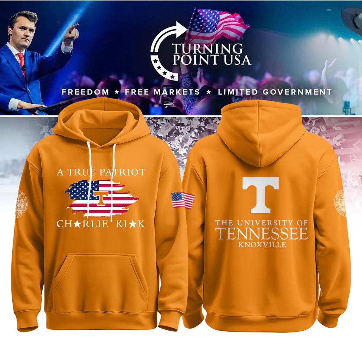 Limited Edition University of Tennessee, Knoxville x Turning Point USA Hoodie