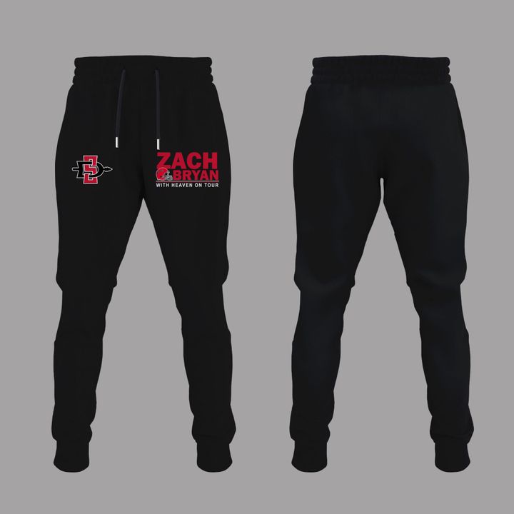 02. New Hoodie Zach Bryan x San Diego State Football - With Heaven On Tour 2026 Hoodie (Copy)