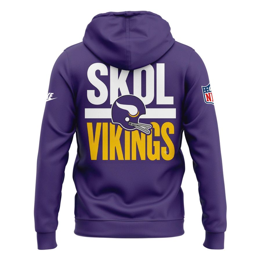 Unisex Purple Dynasty Minnesota Vikings 2026 Throwback "Skol Vkings" Hoodie