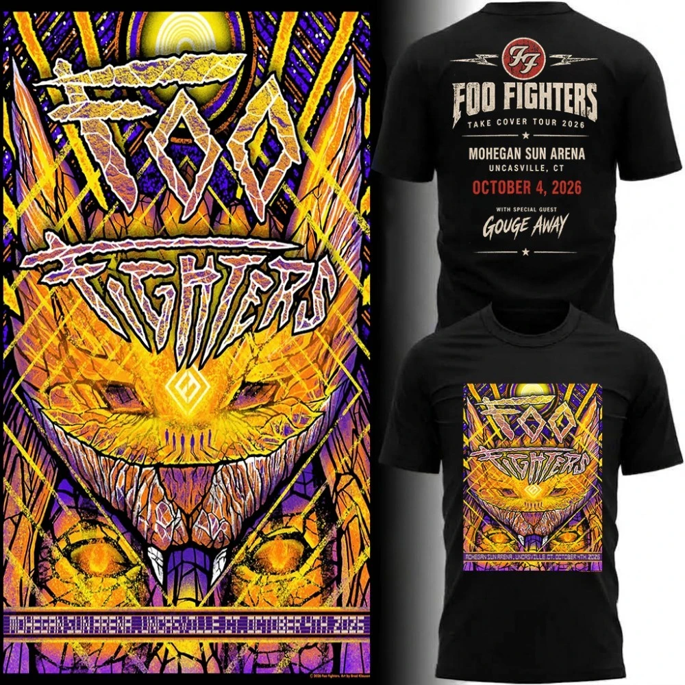 Foo Fighters Mohegan Sun Arena Uncasville CT 2026 Limited Edition T-Shirt_002