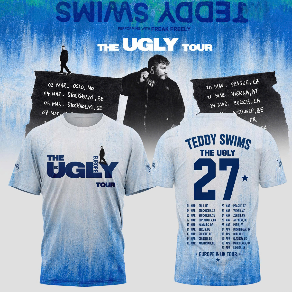 .The Ugly Tour Europe & UK '27 T-Shirt