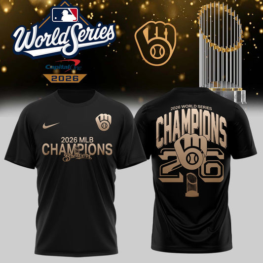 Limited Edition Milwaukee Brewers 2026 World Series Champions T-shirt