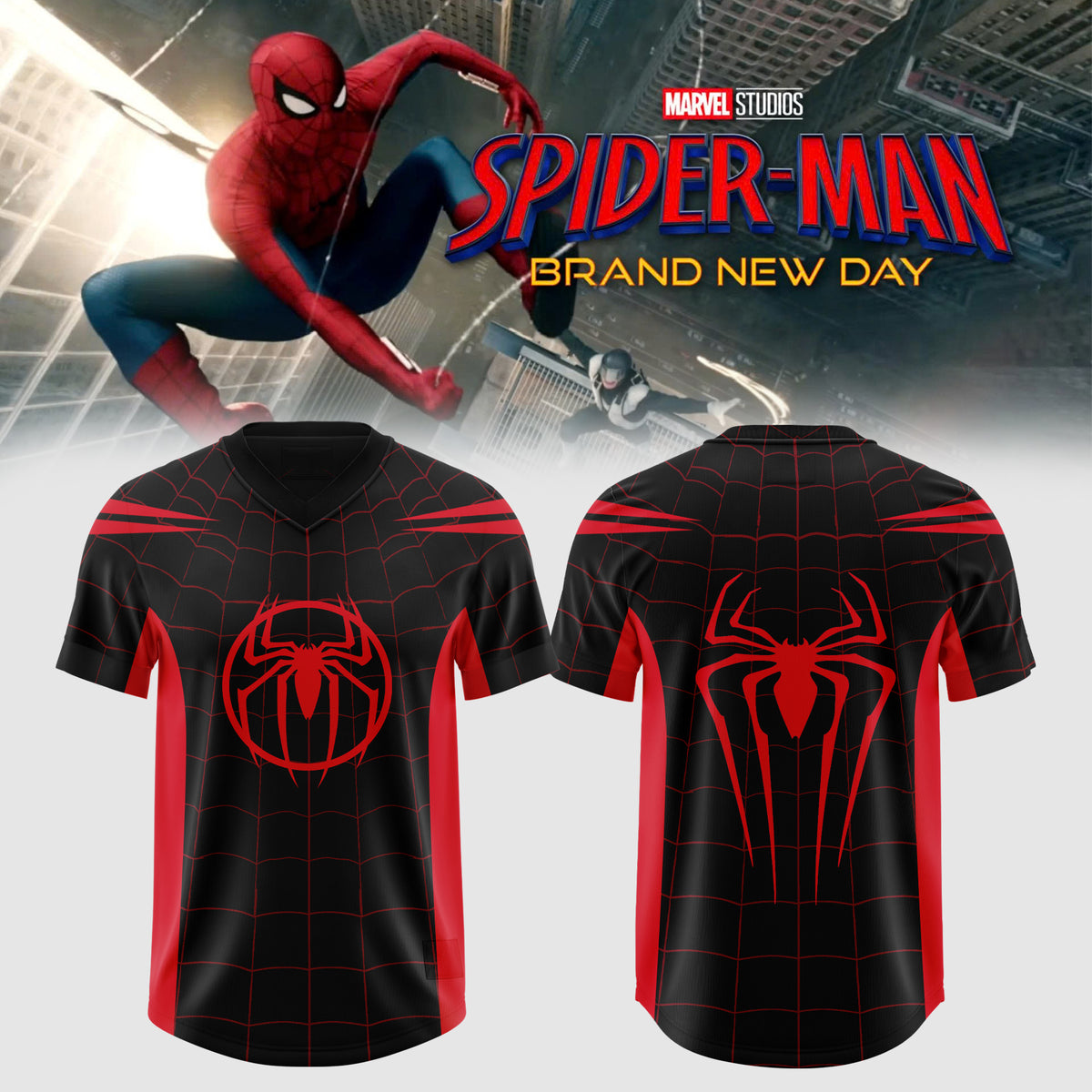 SPIDER-MAN: BRAND NEW DAY Exclusive Oversized Jersey - Black&amp;Red