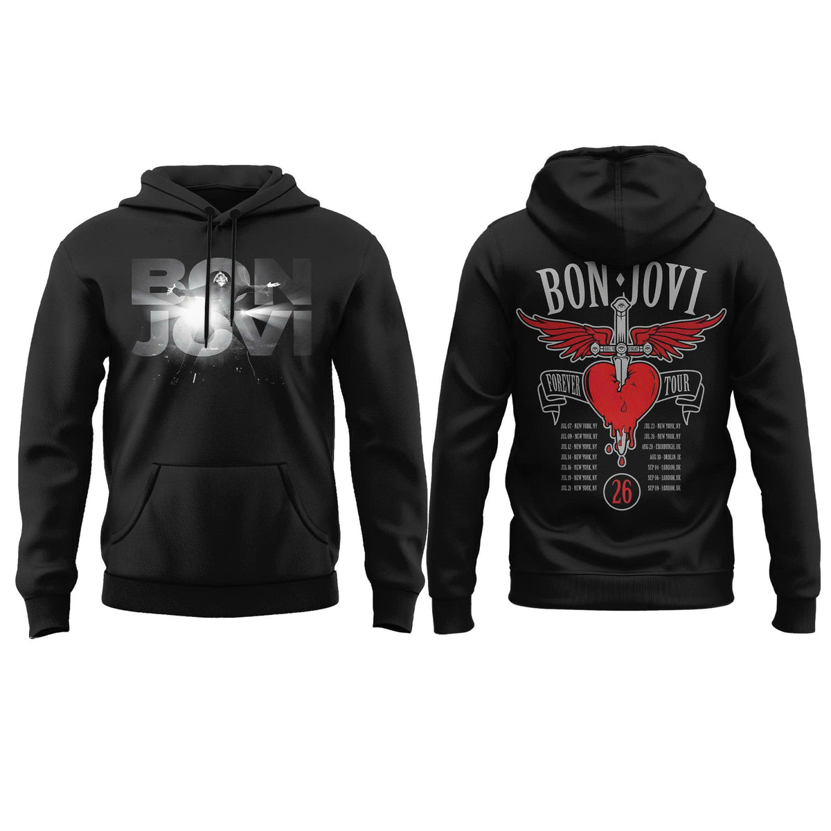 PBon Jovi Forever Tour ’26 Hoodie v2