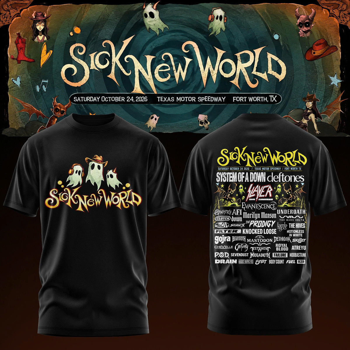 Sick New World Texas 2026 Limited T-Shirt