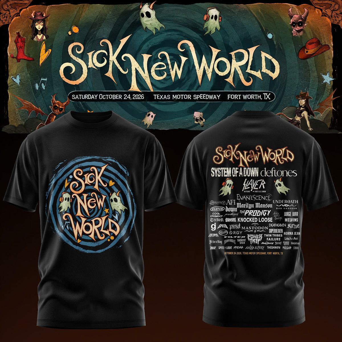 Sick New World Texas 2026 Limited T-Shirt
