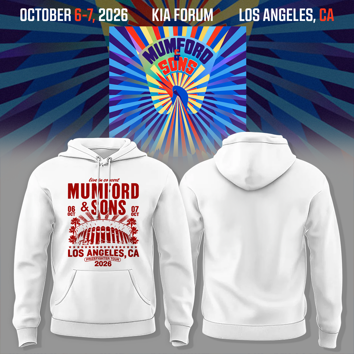 Limited Edition Prizefighter Tour 2026, CA Hoodie