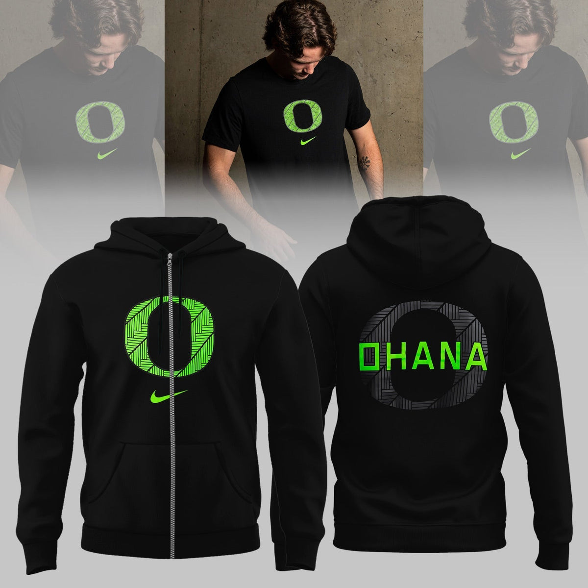 Oregon Ducks x Ohana Limited Edition ZIP Hoodie