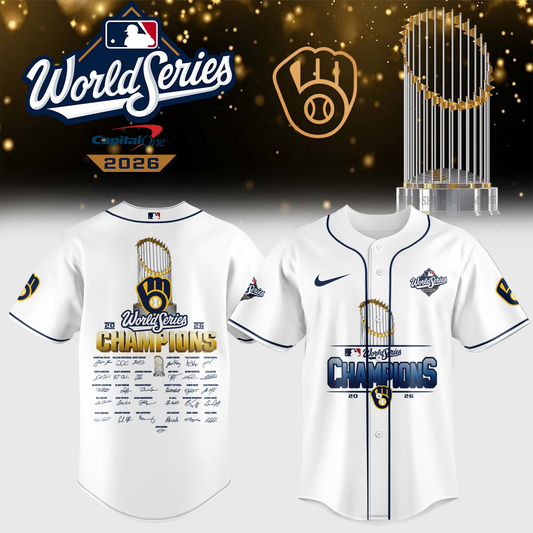 Limited Edition Milwaukee Brewers 2026 World Series Champions Jersey