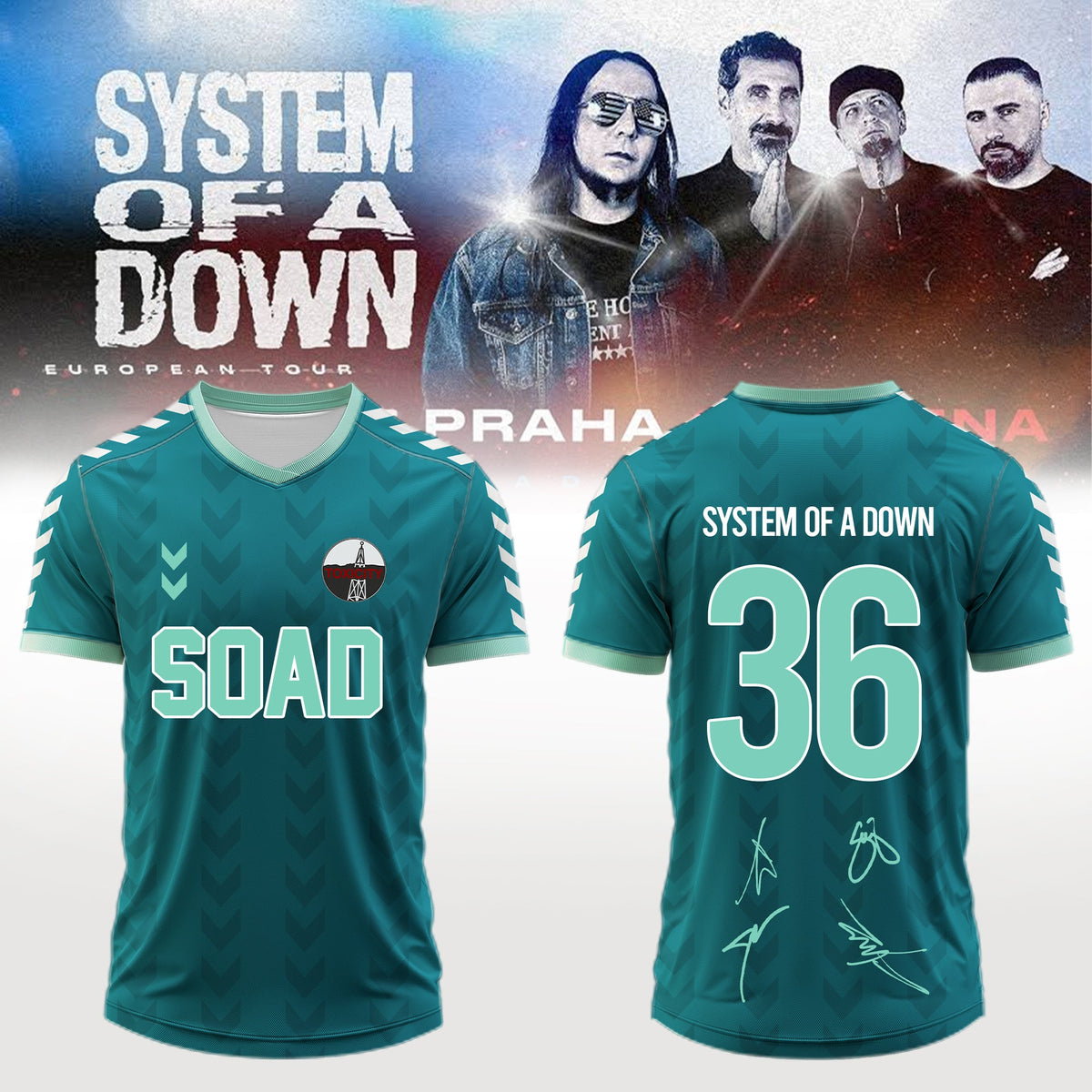 .System of a Down “Europe / UK Stadium Tour 2026” signed Jersey 1