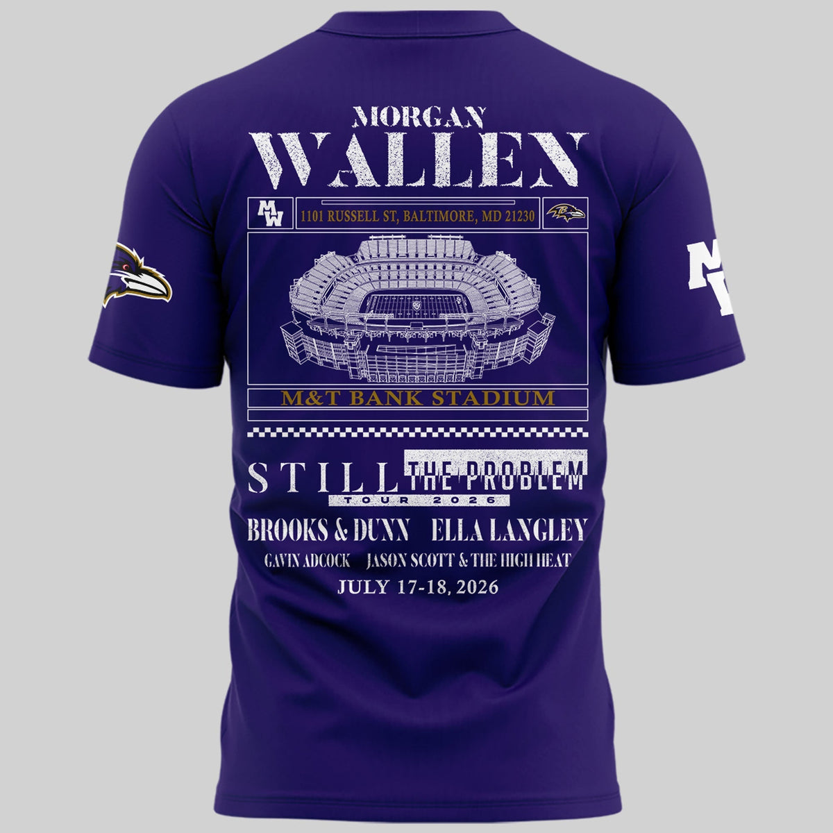 Special New Edition Baltimore Ravens x MW  Tshirt 2026