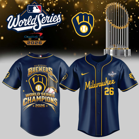 Limited Edition Milwaukee Brewers 2026 World Series Champions Jersey