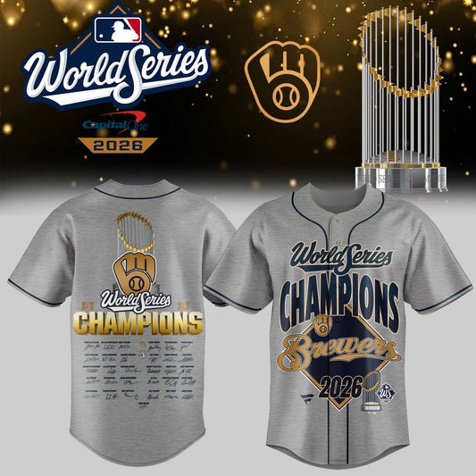 Limited Edition Milwaukee Brewers 2026 World Series Champions Jersey