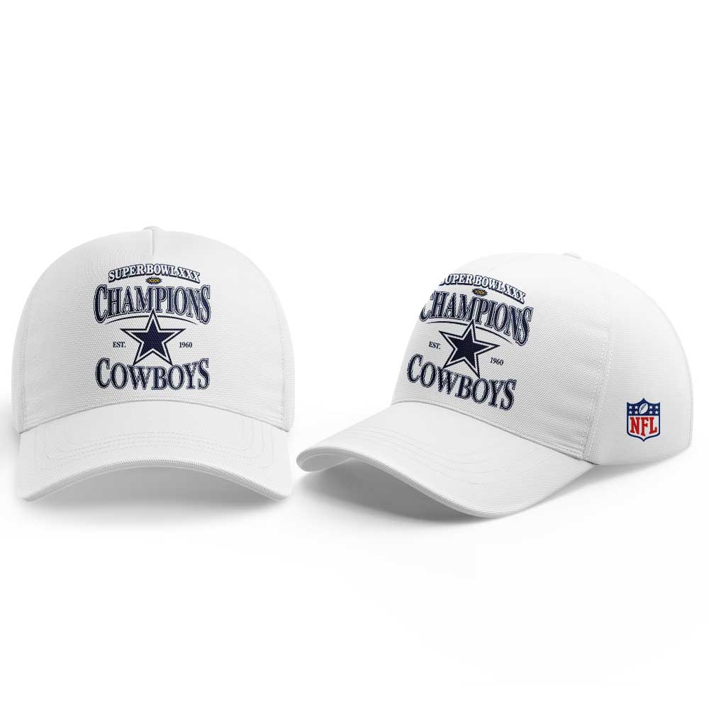 .                        Dak Prescott Super Bowl XXX Champions Est 1960 Dallas Cowboys Limited Edition Hoodie  V2