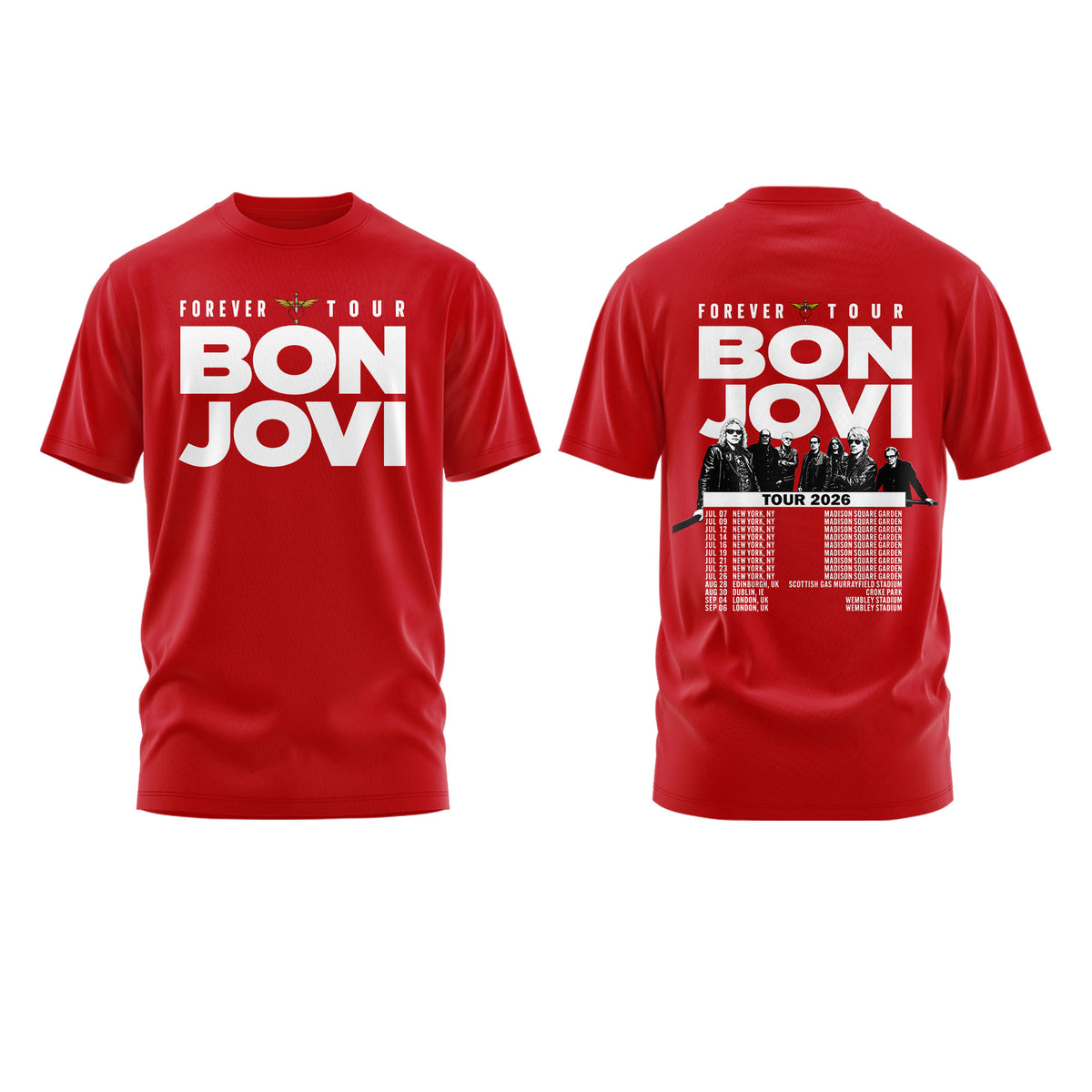 Bon Jovi Forever Tour ’26 Tshirt v5