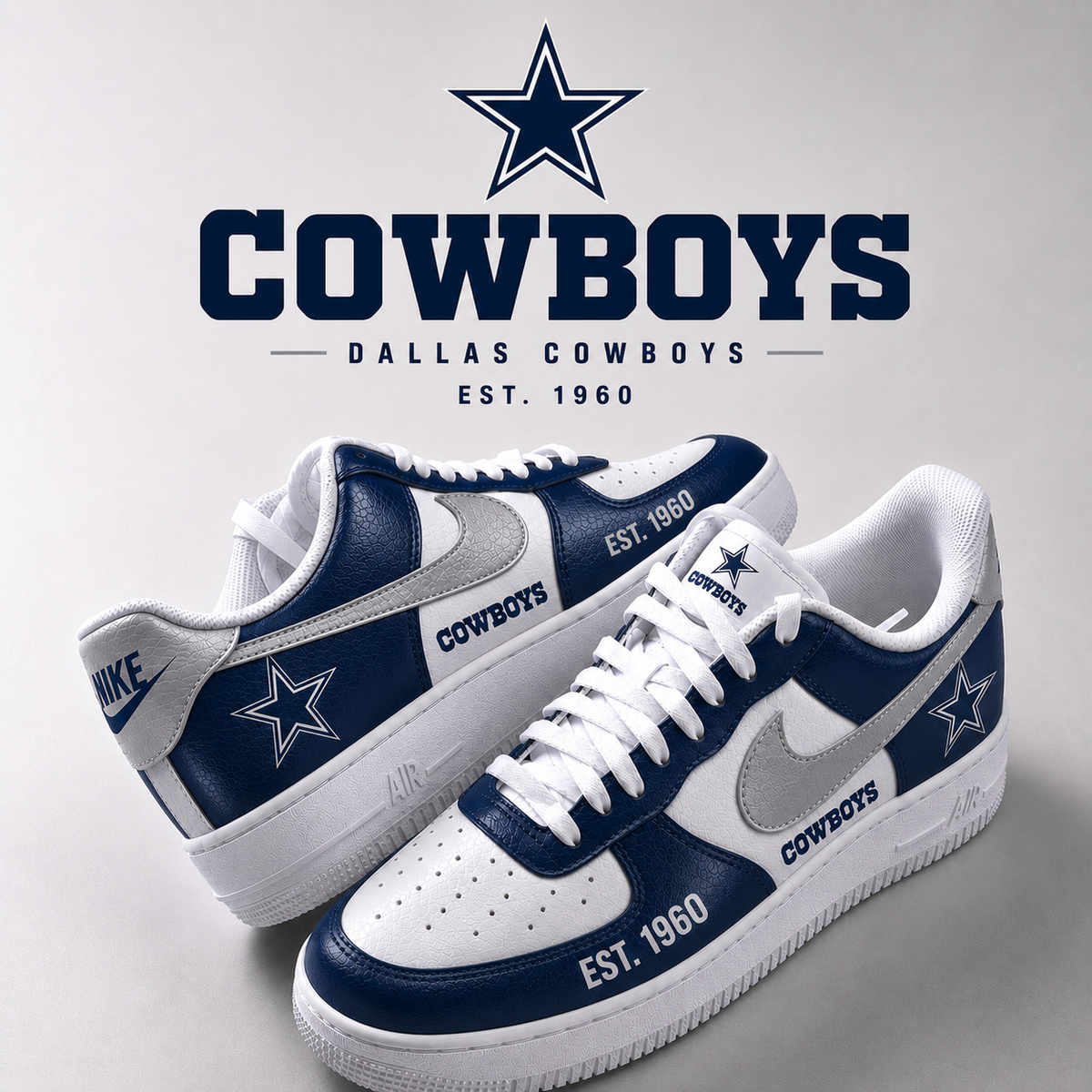 Limited Edition Dallas Cowboys 2026 New AF1 Sneakers