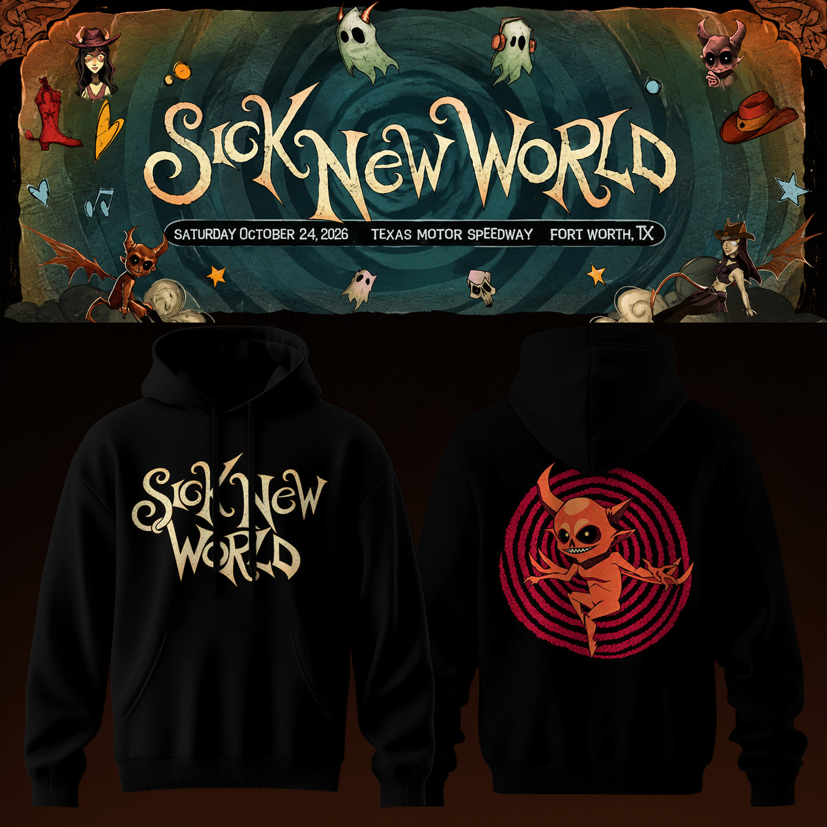 Sick New World Texas 2026 Limited Hoodie