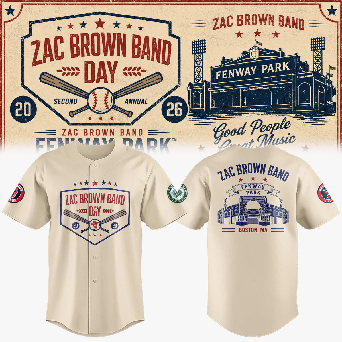 Limited Edition ZBB Day at Fenway Park Jersey-KC07202612