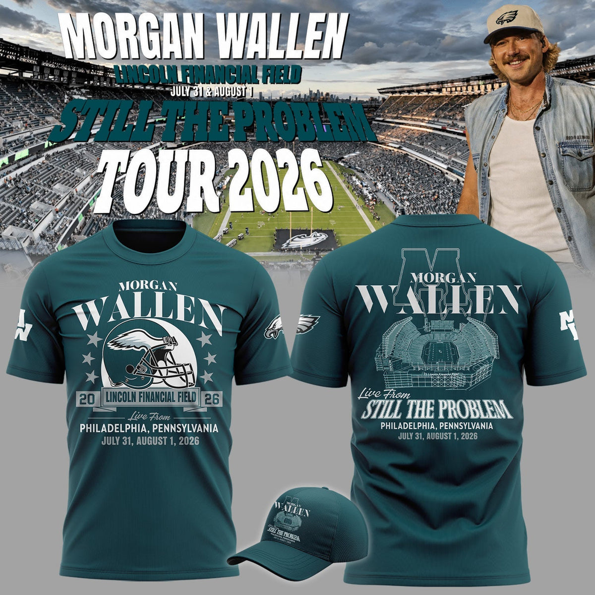Limited Edition Still The Problem Tour 2026 At Lincoln Financial Field Shirt