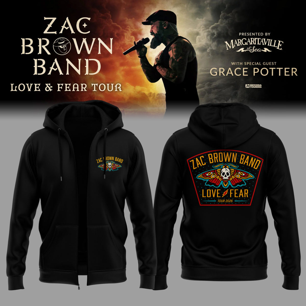 Limited Edition Love &amp; Fear Tour ZIP Hoodie-ND07182601