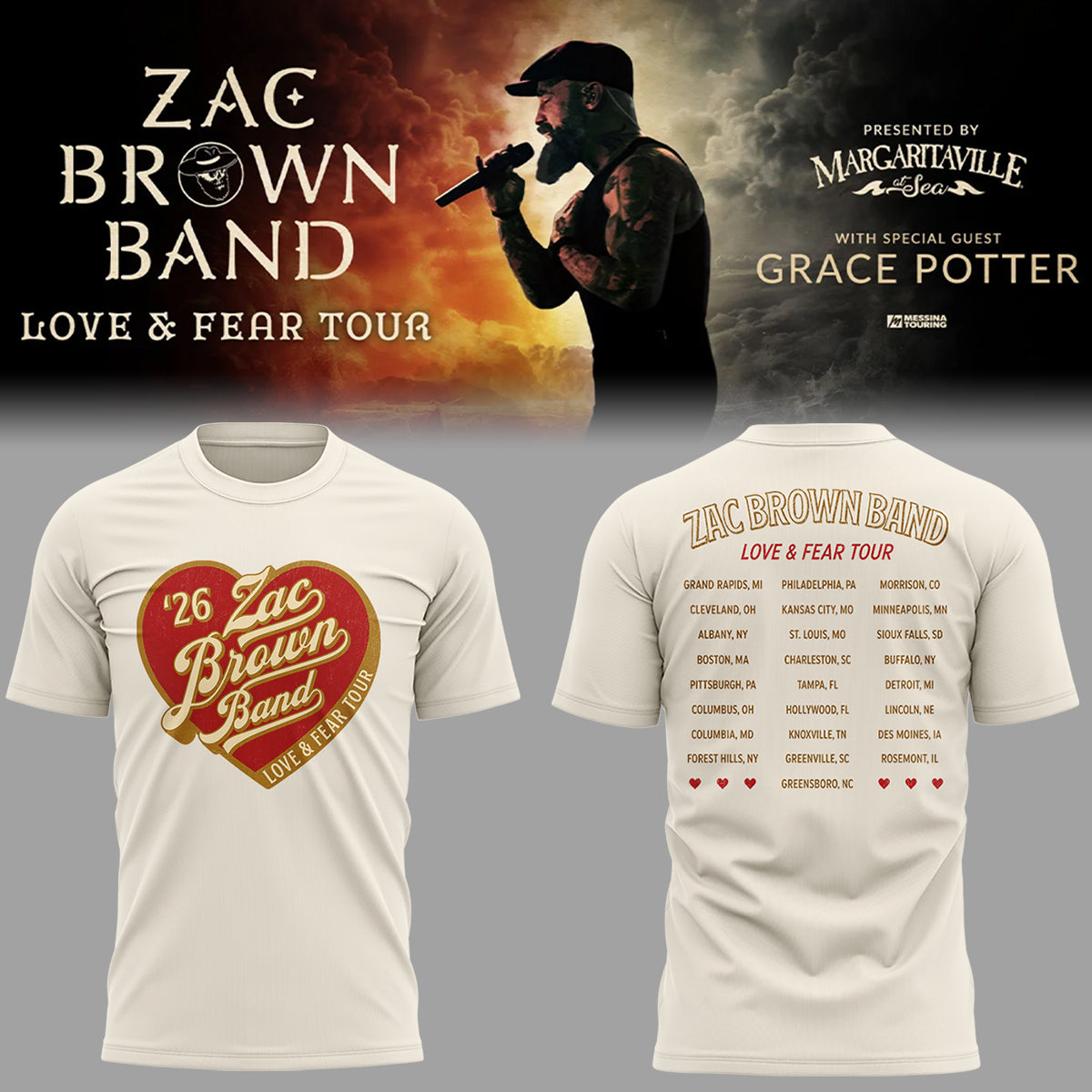 Limited Edition Love &amp; Fear Tour Shirt-ND07182607