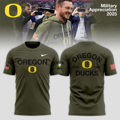 Oregon Ducks 2025 Military Appreciation Limited Edition T-shirt