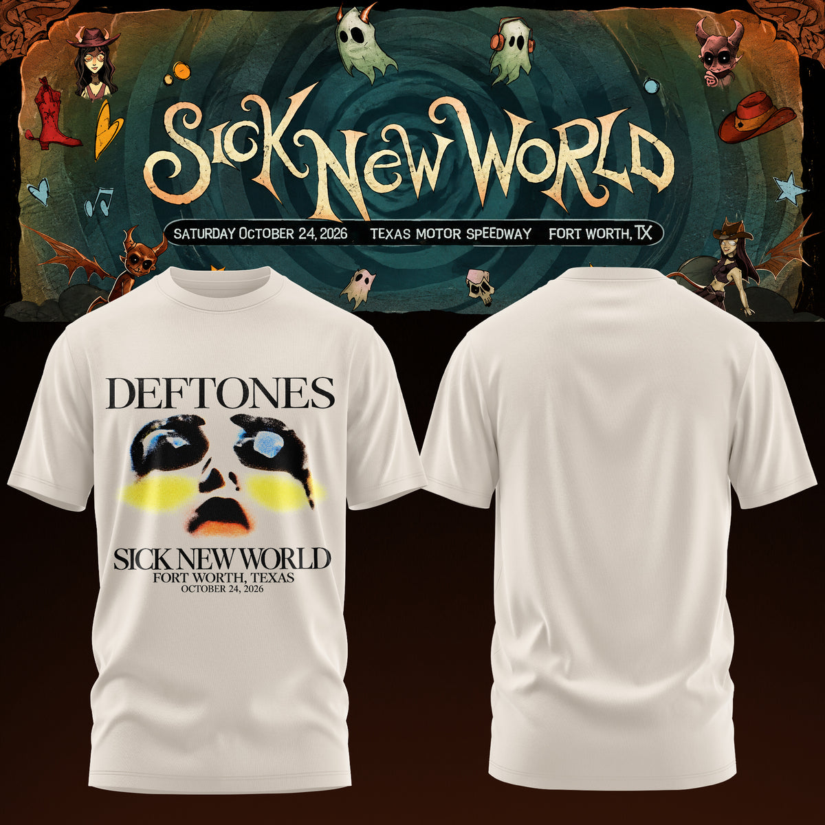 Deftones - Sick New World Texas 2026 Limited T-Shirt