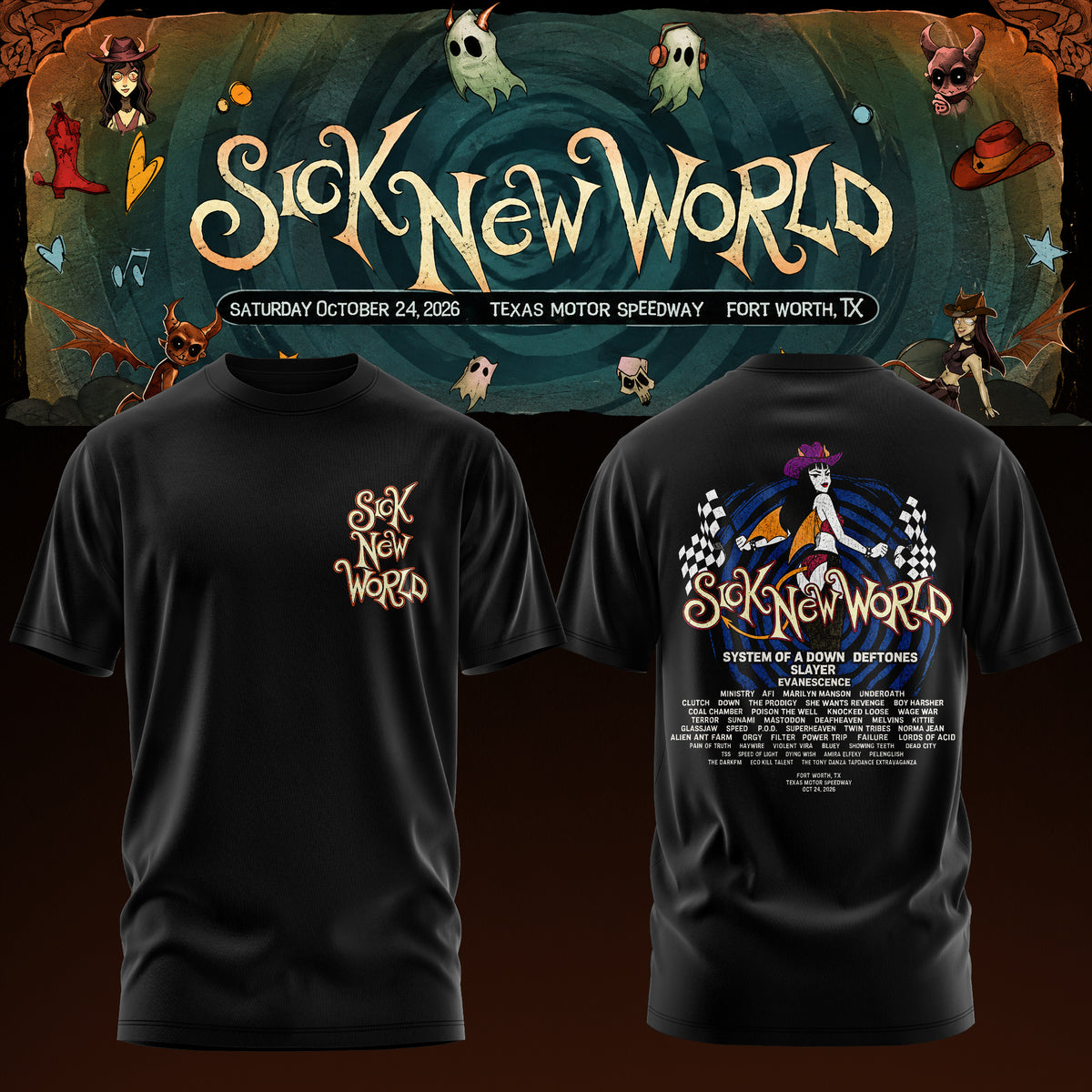 Sick New World Texas 2026 Limited T-Shirt