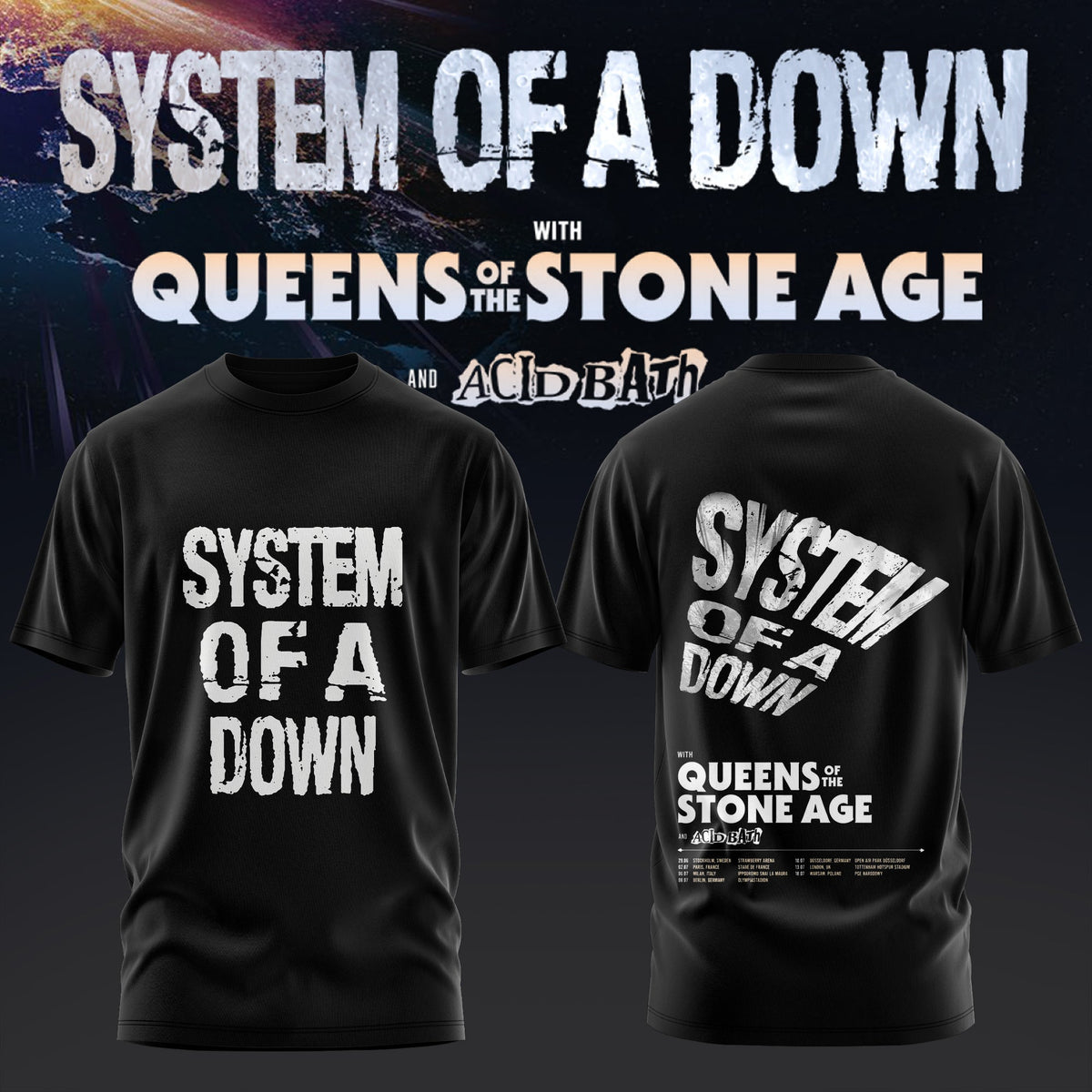 S.O.A.D -  UK &amp; EU Tour 2026 Limited T-Shirt