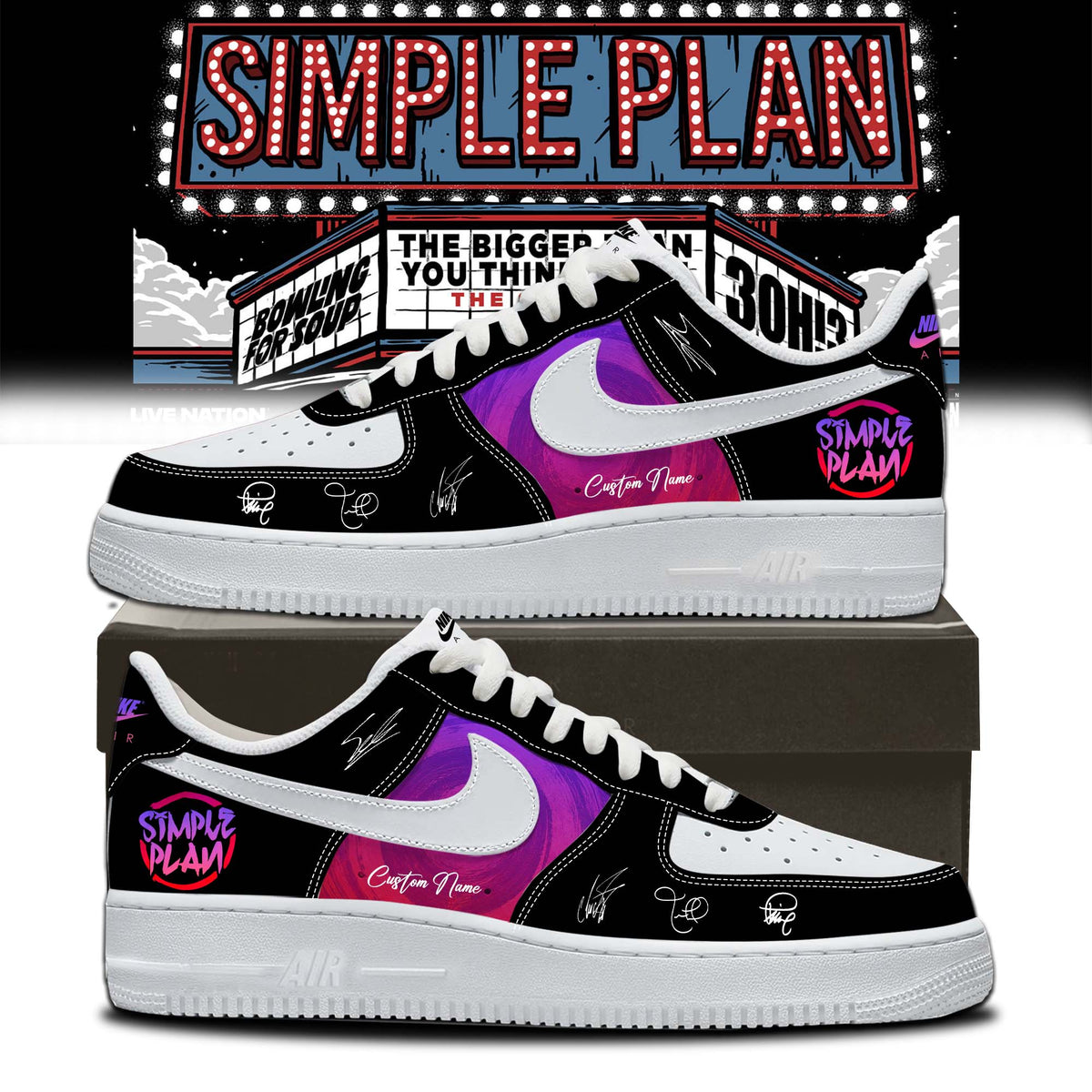 Simple Plan " The Bigger Than You Think! Tour "  Shoes