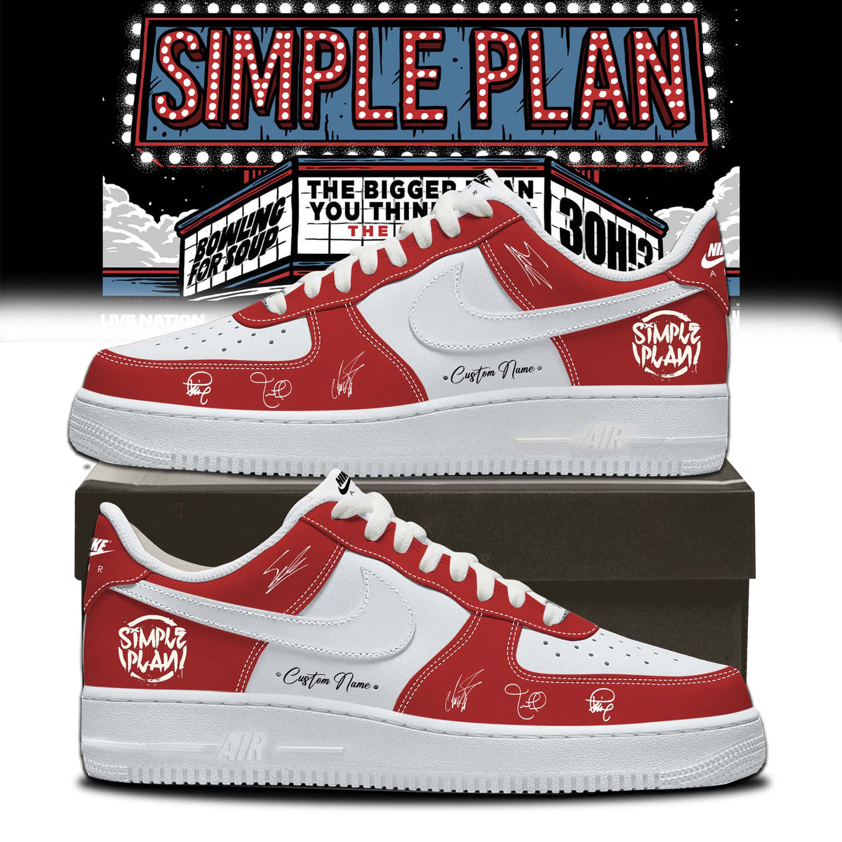 Simple Plan " The Bigger Than You Think! Tour "  Shoes 3