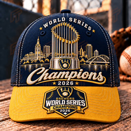 Limited Edition Milwaukee Brewers 2026 World Series Champions Cap
