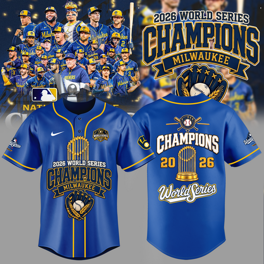 Limited Edition Milwaukee Brewers 2026 World Series Champions Jersey