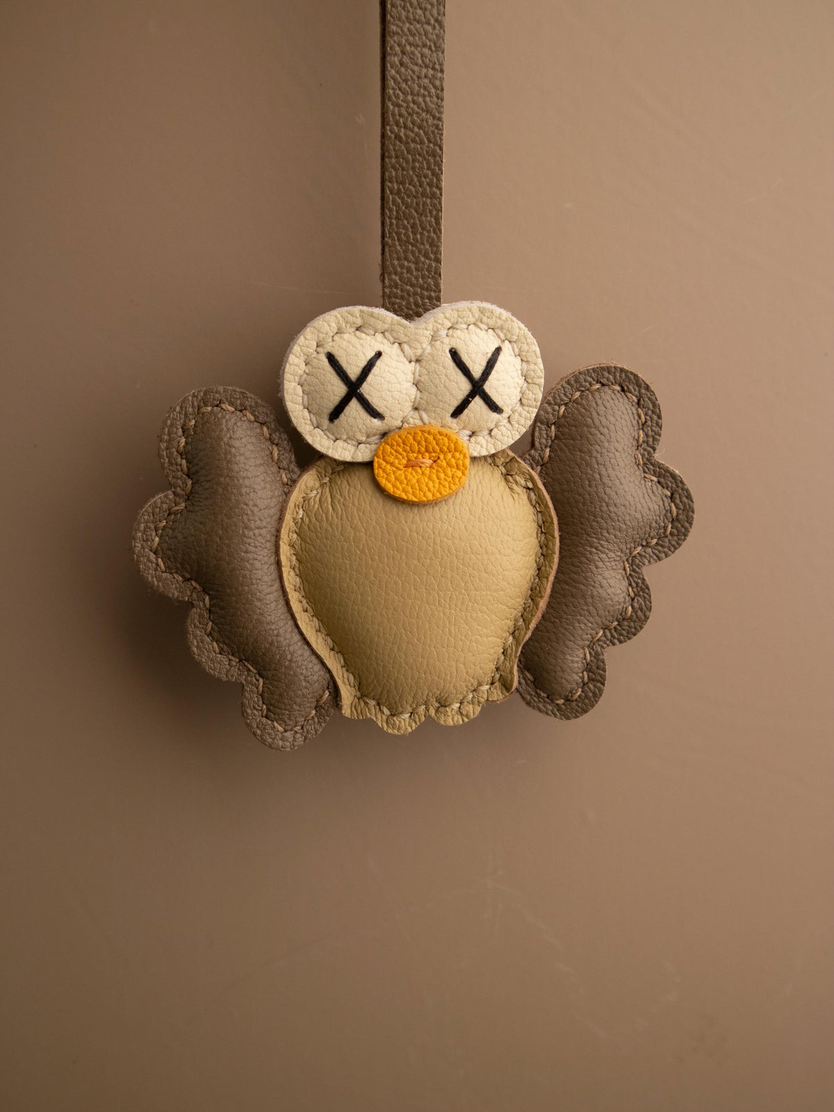 Handmade Leather Crab Charm, Leather Bag Charm,Cute Animal Leather Handbag and Purse Charm, Crab Keychain,Handmade birthday Gift