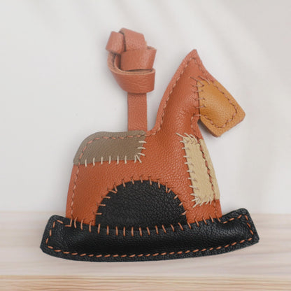 Leather Horse Bag Charm,Bag Charm,Handmade Leather Horse Bag Charm, Leather Handbag and Purse Charm, Cute Horse Keychain,car hanging
