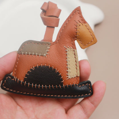 Leather Horse Bag Charm,Bag Charm,Handmade Leather Horse Bag Charm, Leather Handbag and Purse Charm, Cute Horse Keychain,car hanging